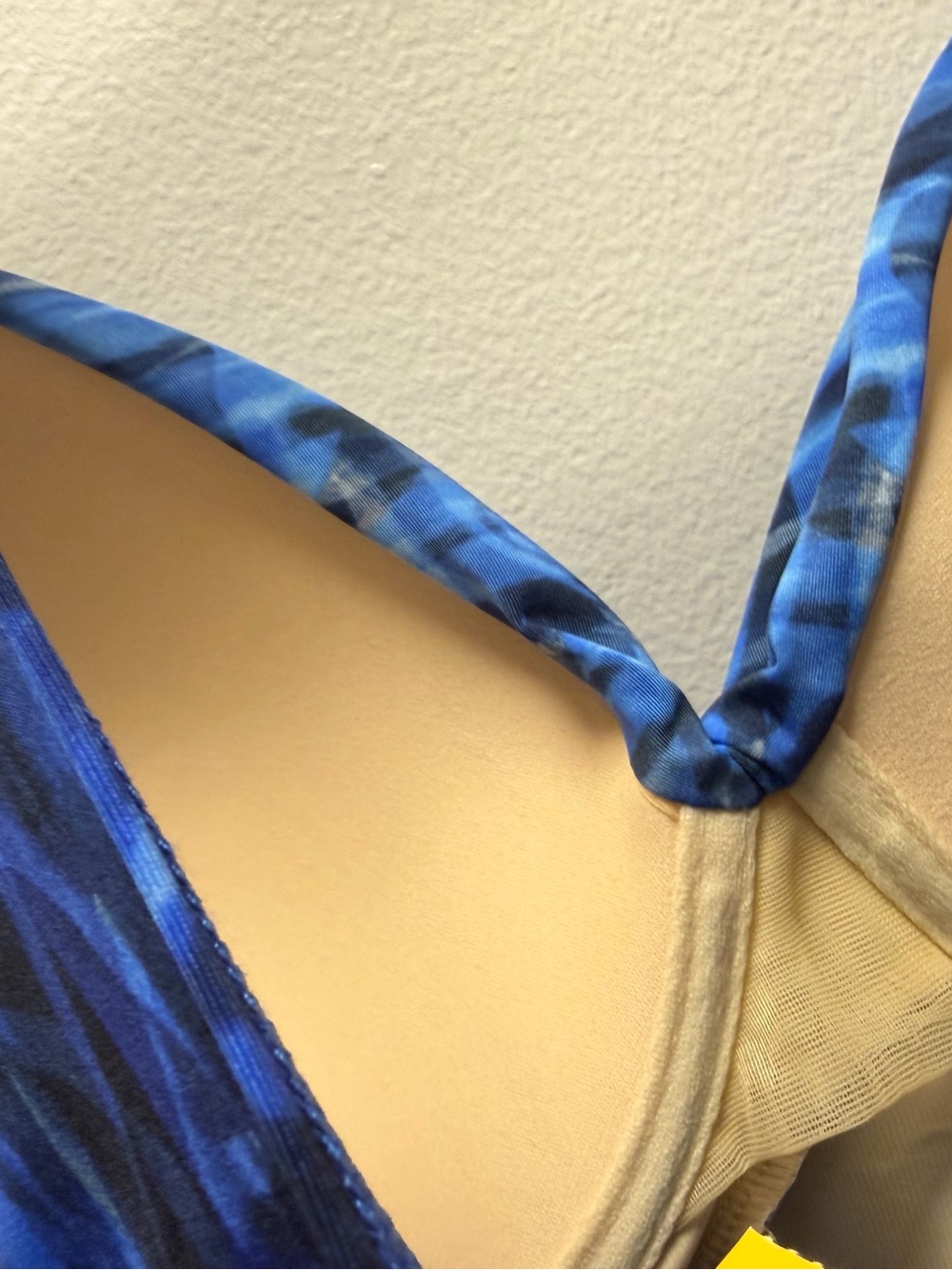 Miraclesuit Blue & Black NWT Sz 14 Padded Cup & Wire Adjustable Straps - Picture 5 of 9